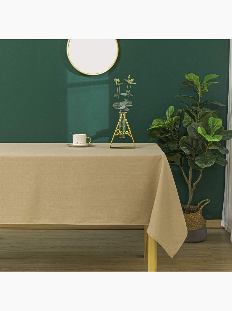 Toalha de mesa resistente a vincos e a nódoas com efeito mosqueado Bege - Kiabi