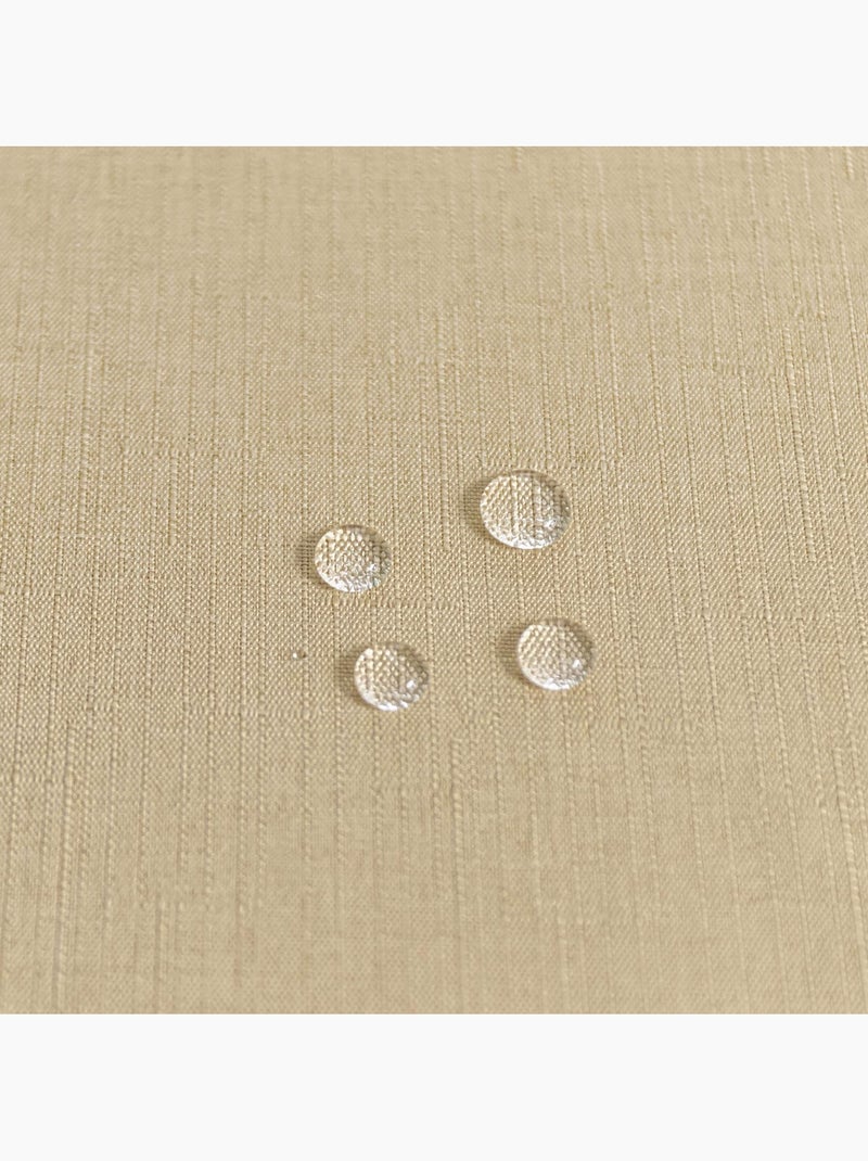 Toalha de mesa resistente a vincos e a nódoas com efeito mosqueado Bege - Kiabi