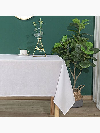 Toalha de mesa resistente a vincos e a nódoas com efeito mosqueado