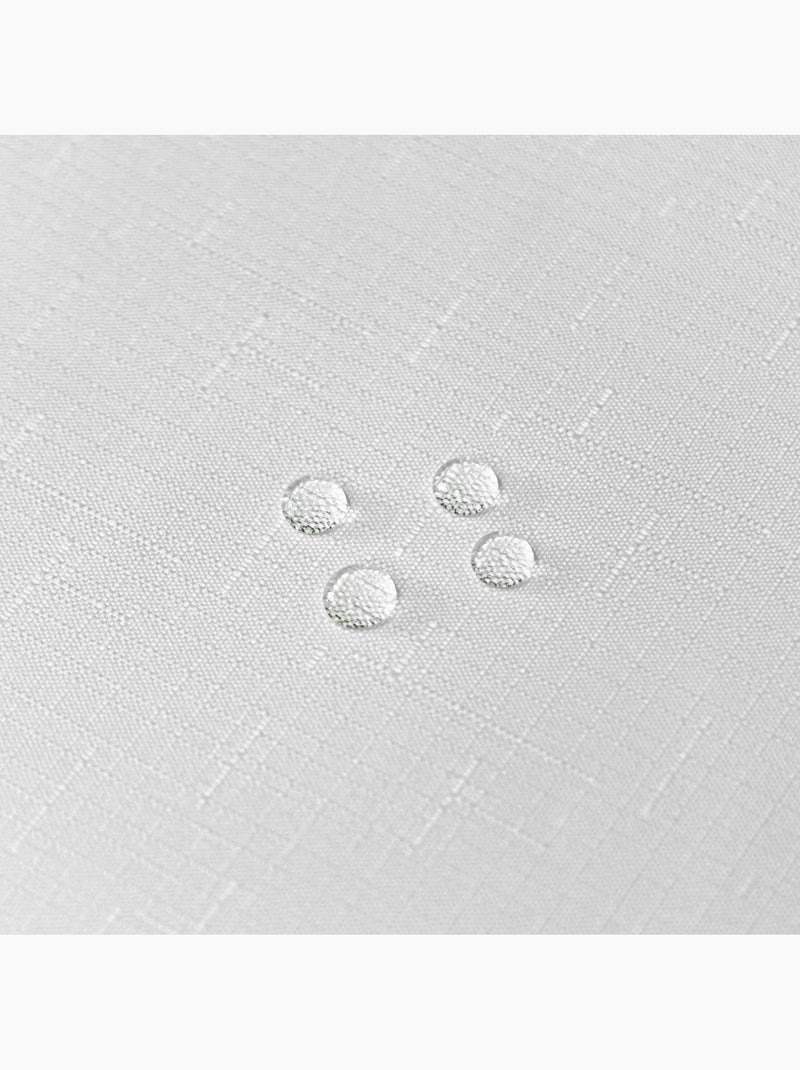 Toalha de mesa resistente a vincos e a nódoas com efeito mosqueado Branco - Kiabi