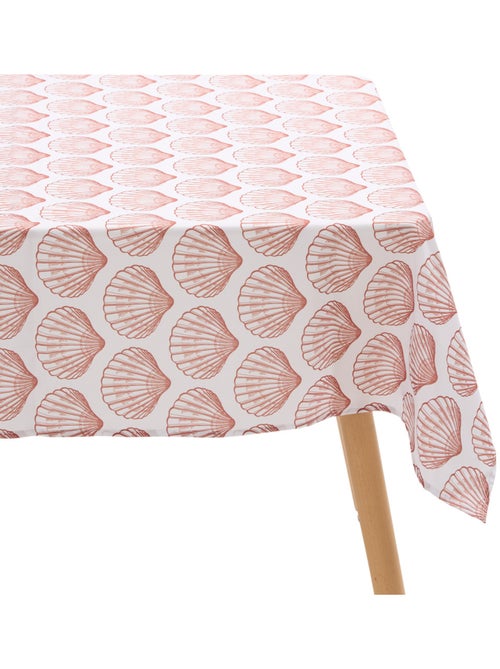Toalha de mesa retangular resistente a manchas com estampado de conchas - Kiabi Toalha de mesa retangular resistente a manchas com estampado de conchas - Kiabi