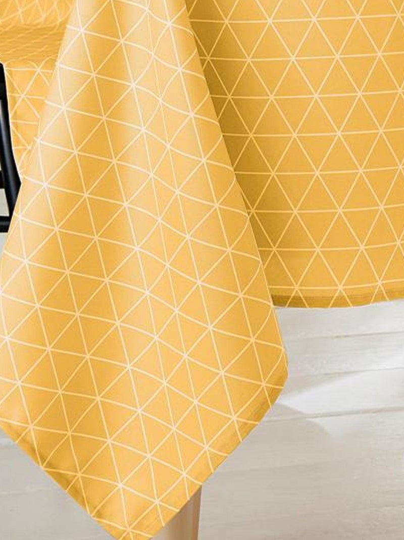 Toalha de mesa retangular "scandinave Amarelo - Kiabi