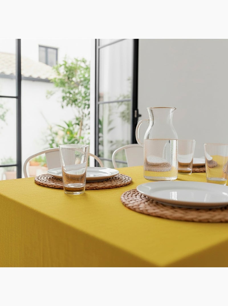 Toalha de mesa Solace "Happyfriday" Mostarda - Kiabi