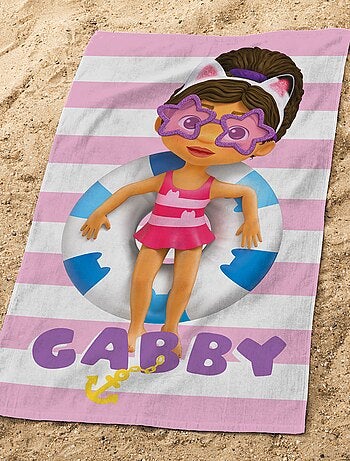 Toalha de praia 'A Casa Mágica da Gaby'