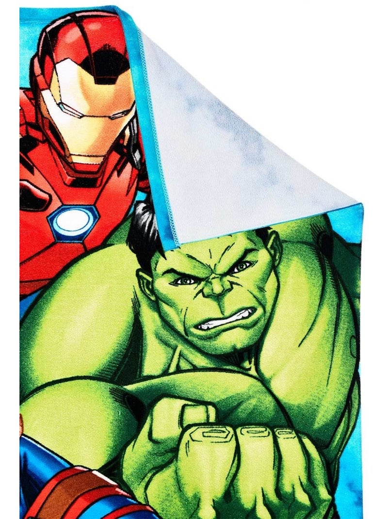 Toalha de praia avengers menino | licença oficial Azul Vermelho - Kiabi