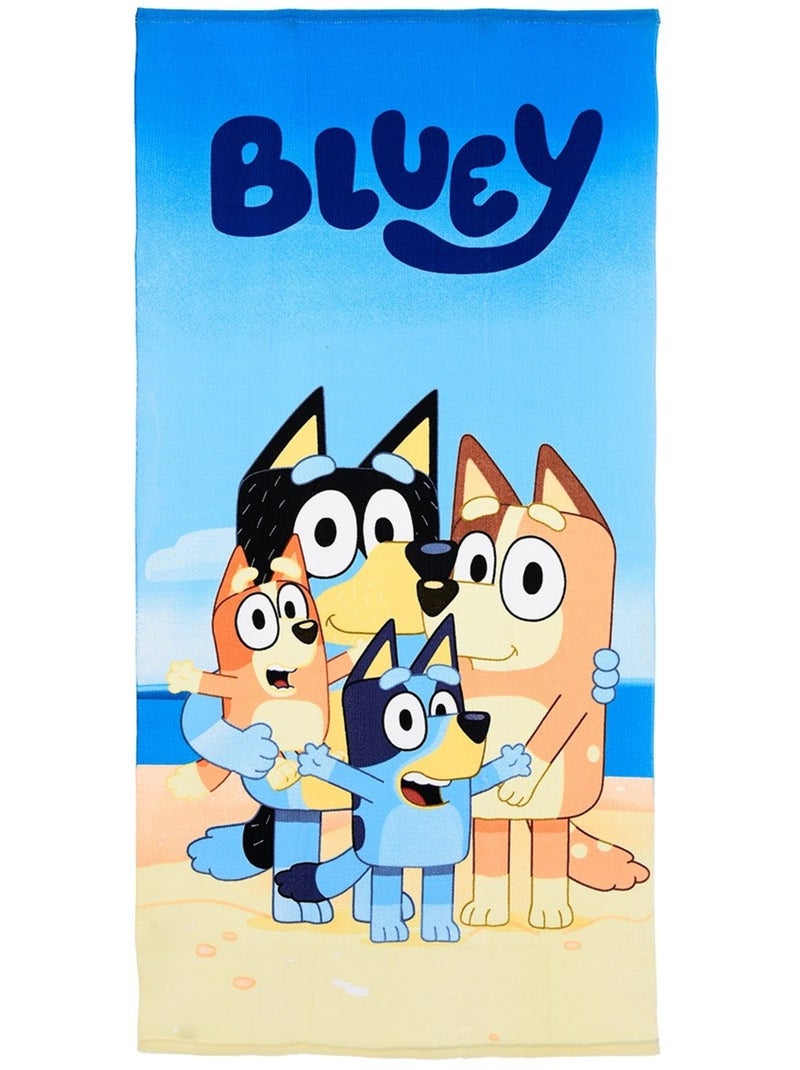 Toalha de praia bluey menino | licença oficial Amarelo - Kiabi