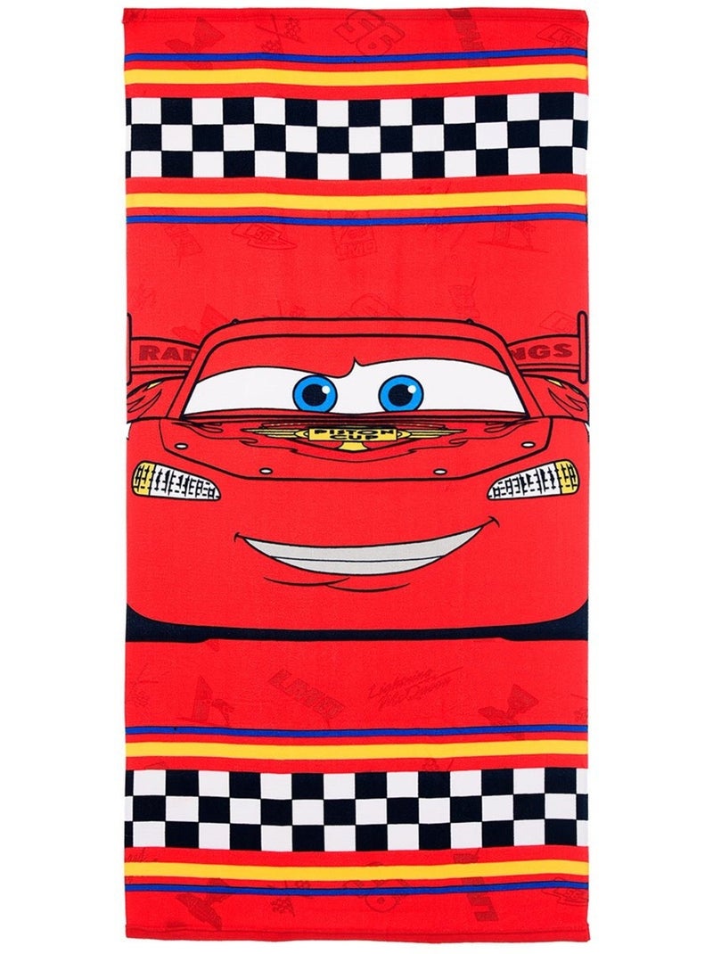 Toalha de praia cars menino | licença oficial Vermelho - Kiabi