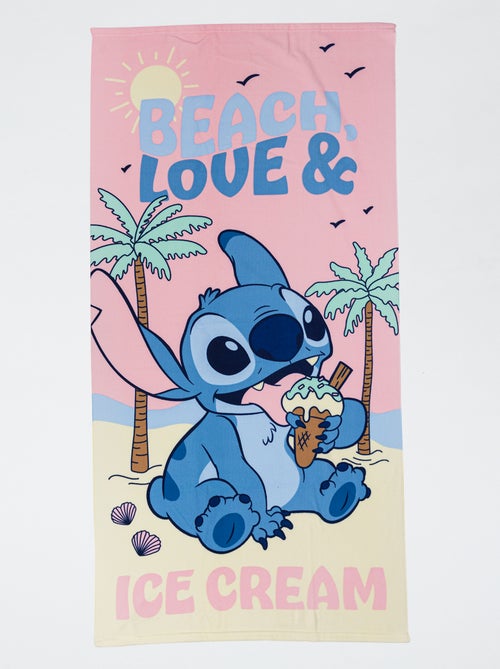 Toalha de praia 'Disney' 'Stitch' 70x140 cm - Kiabi Toalha de praia 'Disney' 'Stitch' 70x140 cm - Kiabi