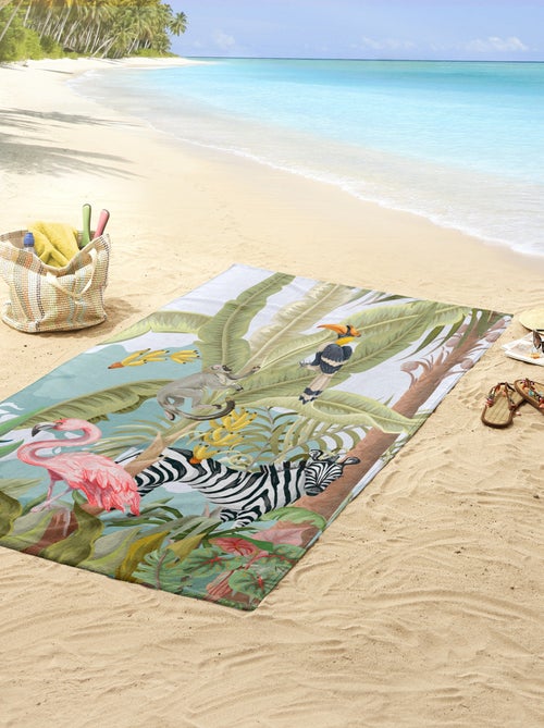 Toalha de praia estampada selva - Kiabi Toalha de praia estampada selva - Kiabi
