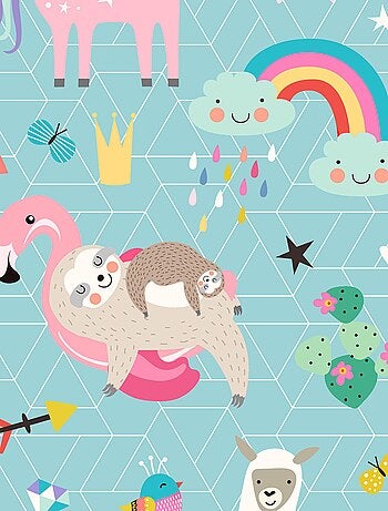 Toalha de praia estampada unicórnio