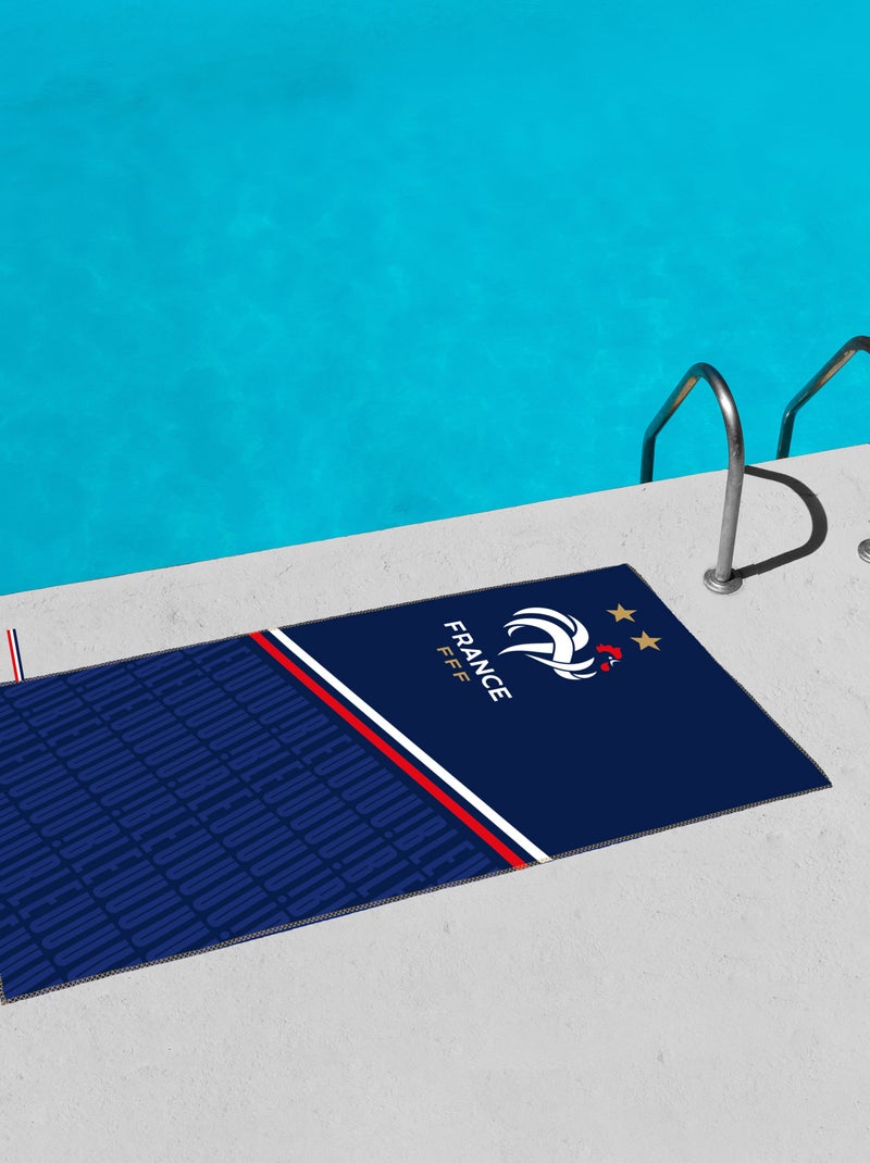 Toalha de praia 'Fédération Française de Football' Azul - Kiabi