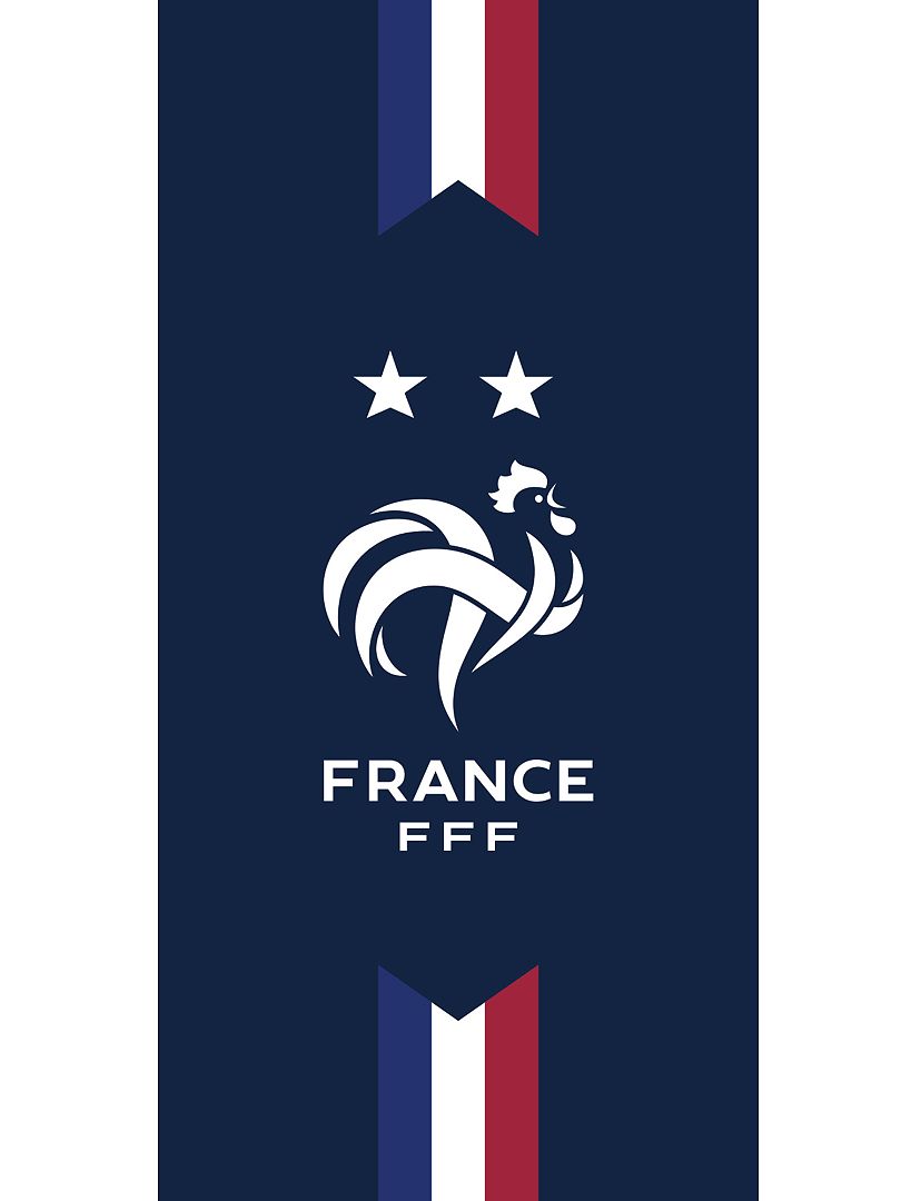 Toalha de praia 'France FFF' Azul Marinho - Kiabi