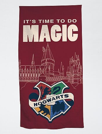 Toalha de praia 'Harry Potter' em algodão 70x140 cm