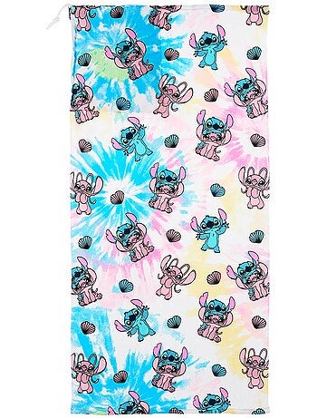 Toalha de praia lilo & stitch rosa menina | licença oficial