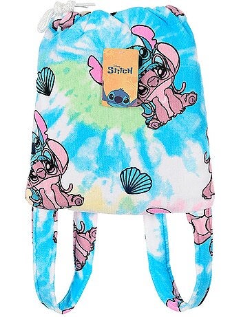 Toalha de praia lilo & stitch rosa menina | licença oficial