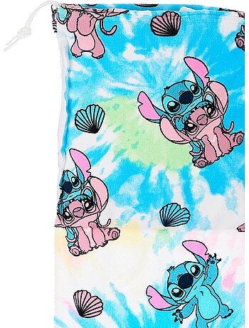 Toalha de praia lilo & stitch rosa menina | licença oficial