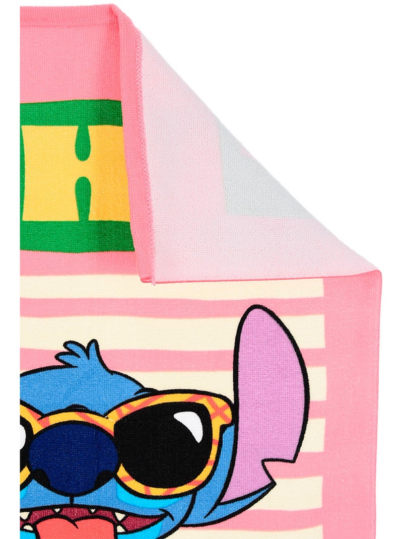 Toalha de praia lilo & stitch rosa menina | licença oficial Rosa - Kiabi