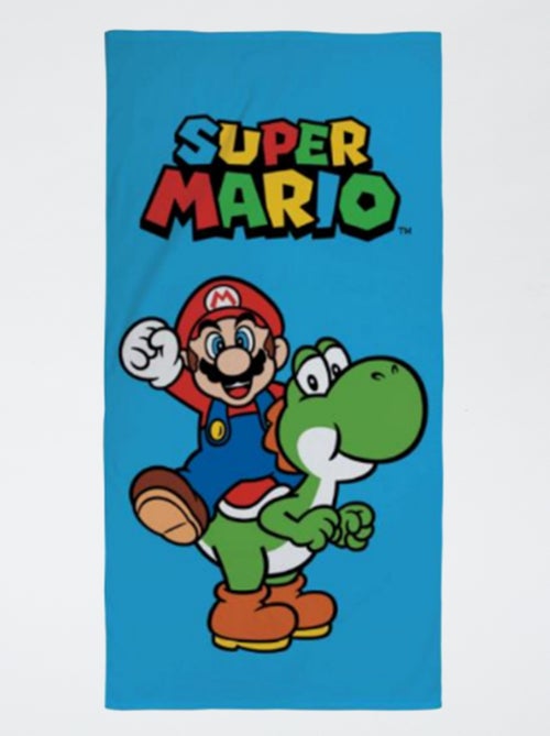 Toalha de praia 'Mario' em algodão 70X120 - Kiabi