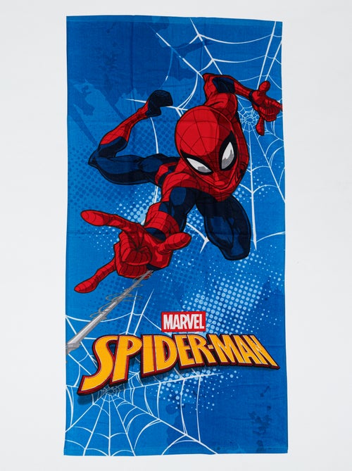 Toalha de praia 'Marvel' 'Spiderman' em algodão 70x140 cm - Kiabi