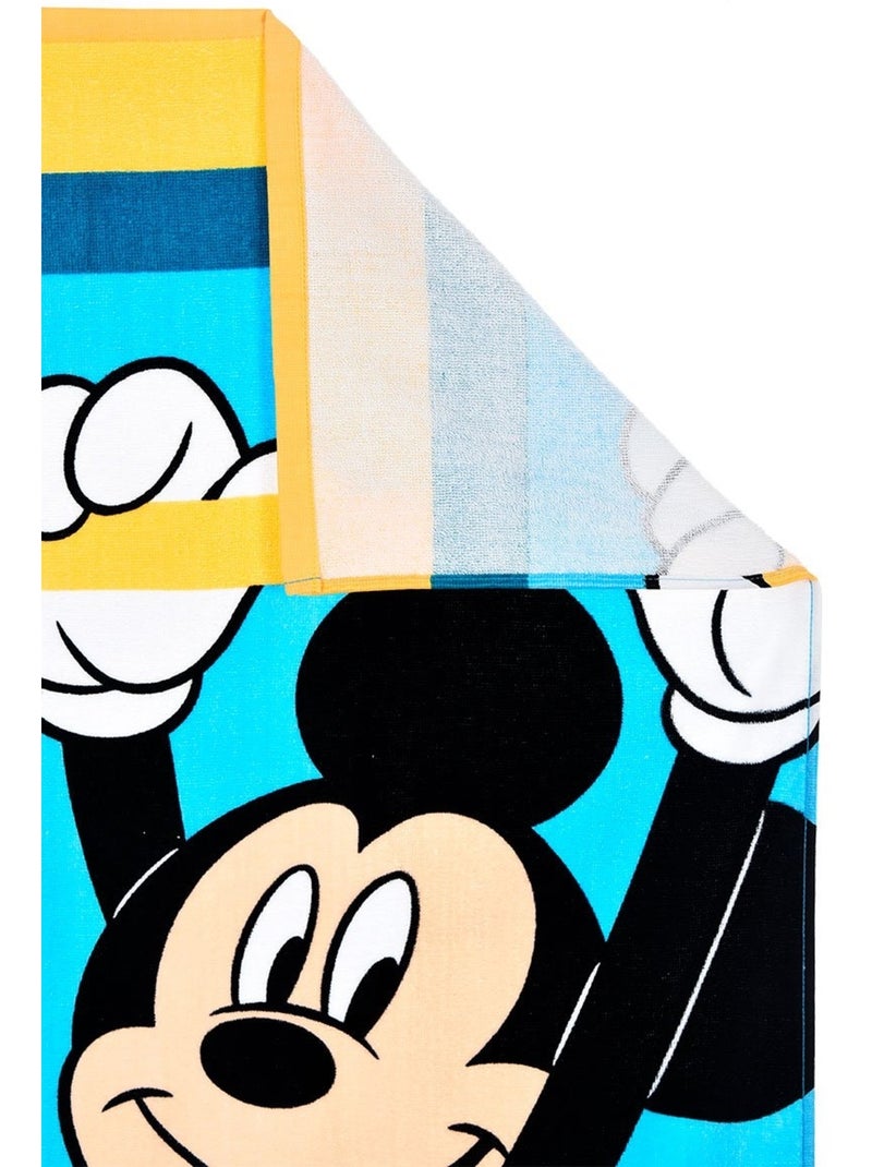 Toalha de praia mickey mouse menino | licença oficial Azul - Kiabi