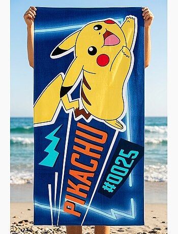 Toalha de praia pokémon azul menino | licença oficial