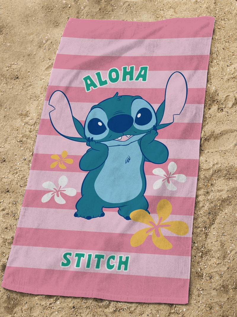 Toalha de praia 'Stitch' ROSA - Kiabi