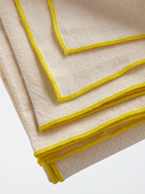 Toalha lisa de algodão - Kiabi