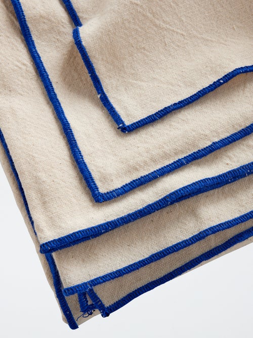 Toalha lisa de algodão - Kiabi