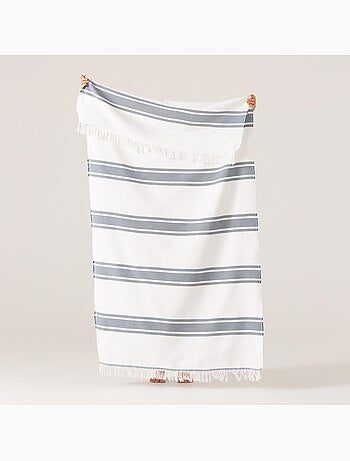Toalha pareo de praia Fouta, tecido em relevo - Gamusi.