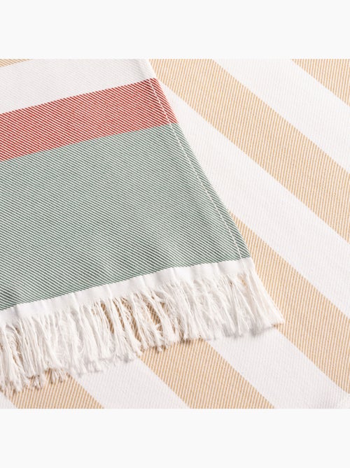 Toalha pareo de praia Fouta, tecido em relevo - Gamusi. - Kiabi