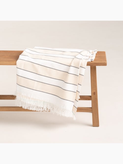 Toalha pareo de praia Fouta, tecido em relevo - Gamusi. - Kiabi Toalha pareo de praia Fouta, tecido em relevo - Gamusi. - Kiabi