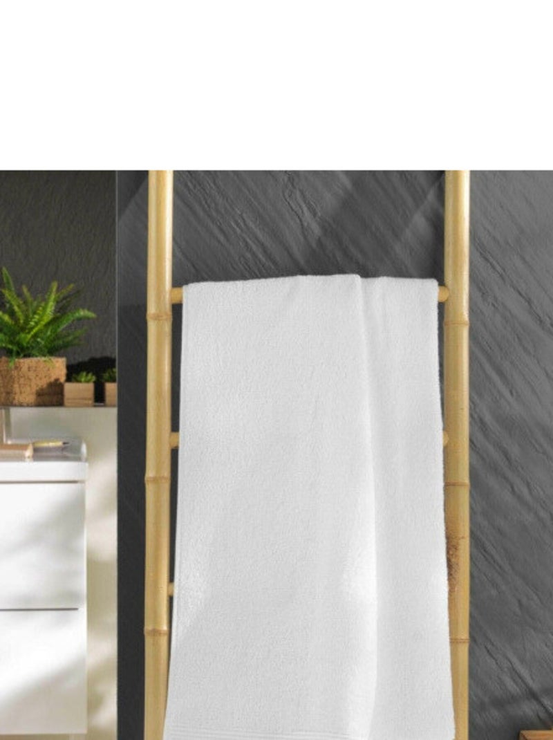 Toalhas de banho algodão promo linge Branco - Kiabi