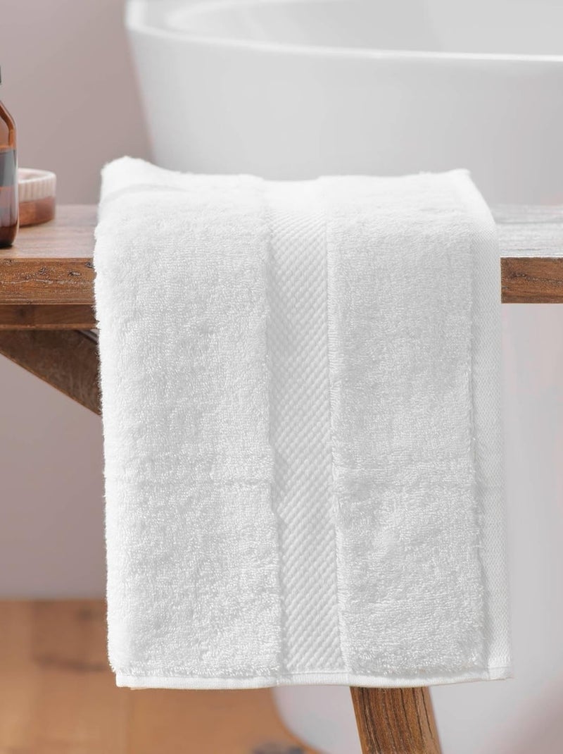 Toalhas de banho algodão promo linge Branco - Kiabi