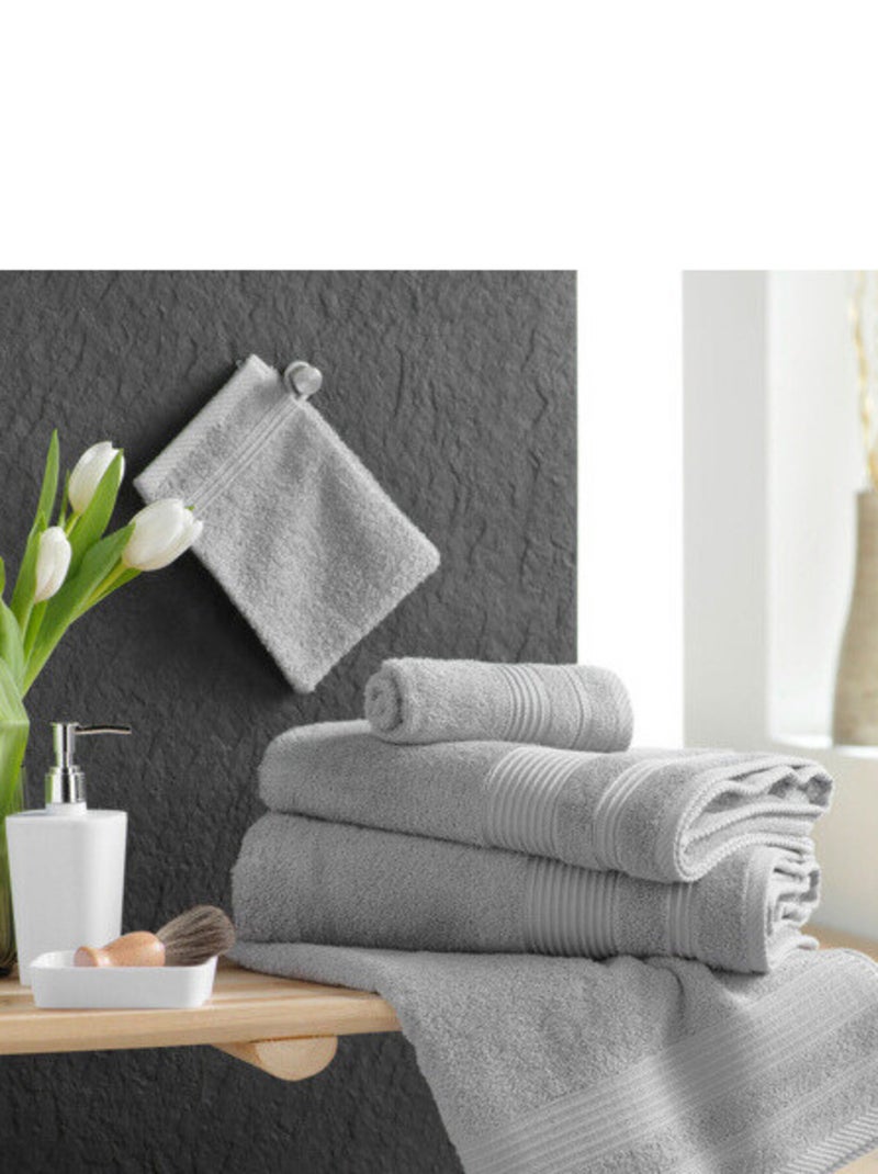 Toalhas de banho algodão promo linge Cinza - Kiabi