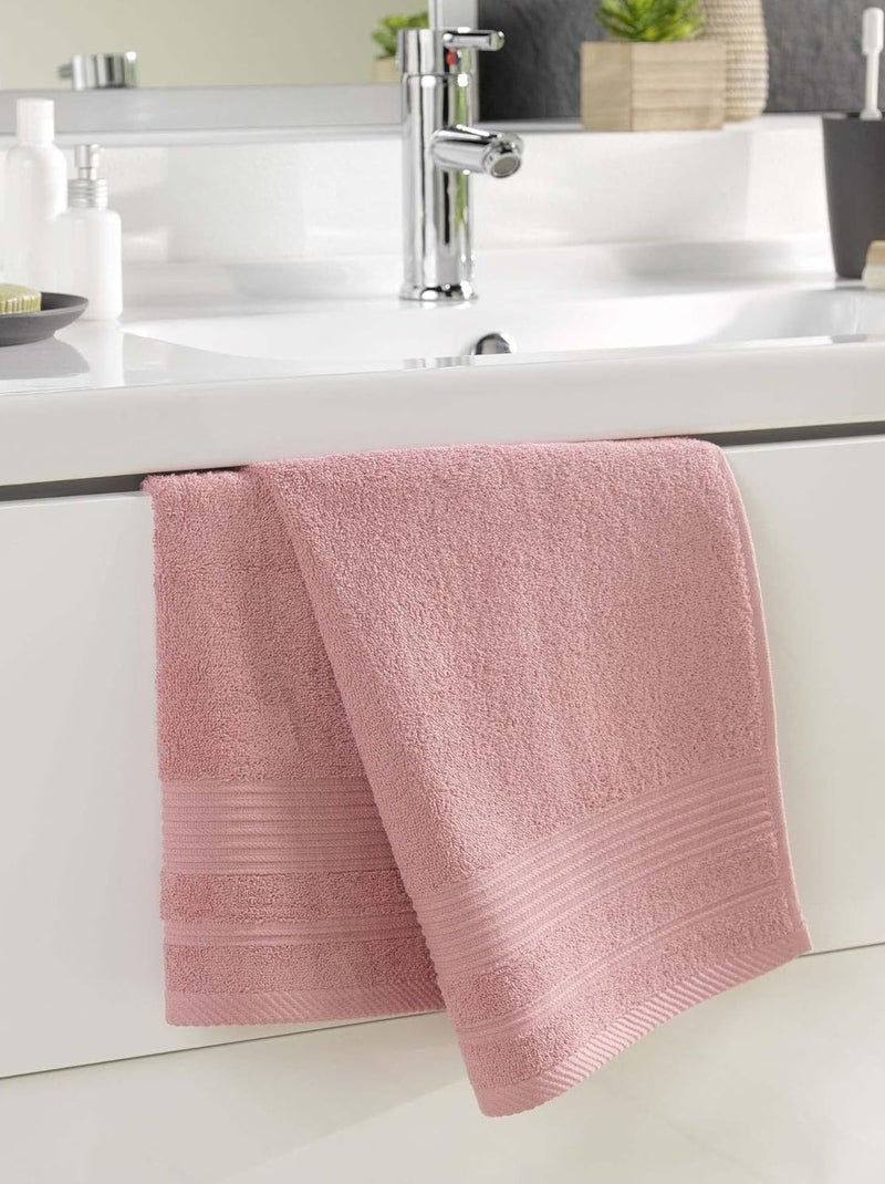 Toalhas de banho algodão promo linge Rosa - Kiabi