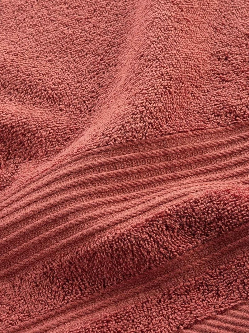 Toalhas de banho algodão promo linge Terracota - Kiabi