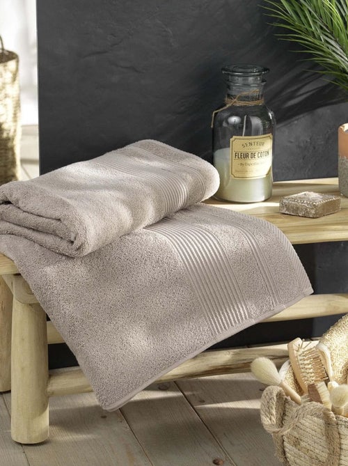 Toalhas de banho algodão promo linge - Kiabi