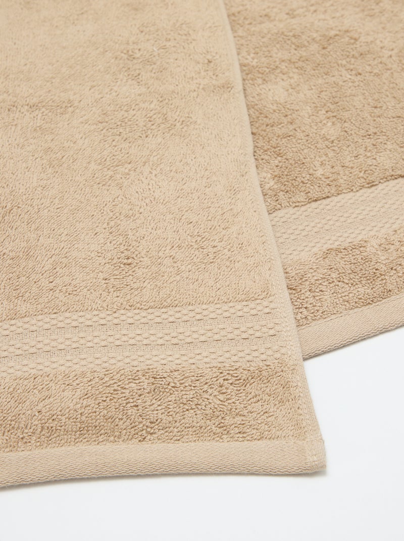 Toalhas de convidados (30x50 cm) - Kiabi Home Bege - Kiabi
