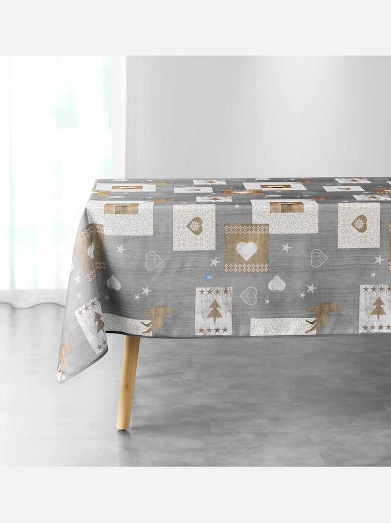 Toalhas de mesa poliéster augustin promo linge Cinza - Kiabi