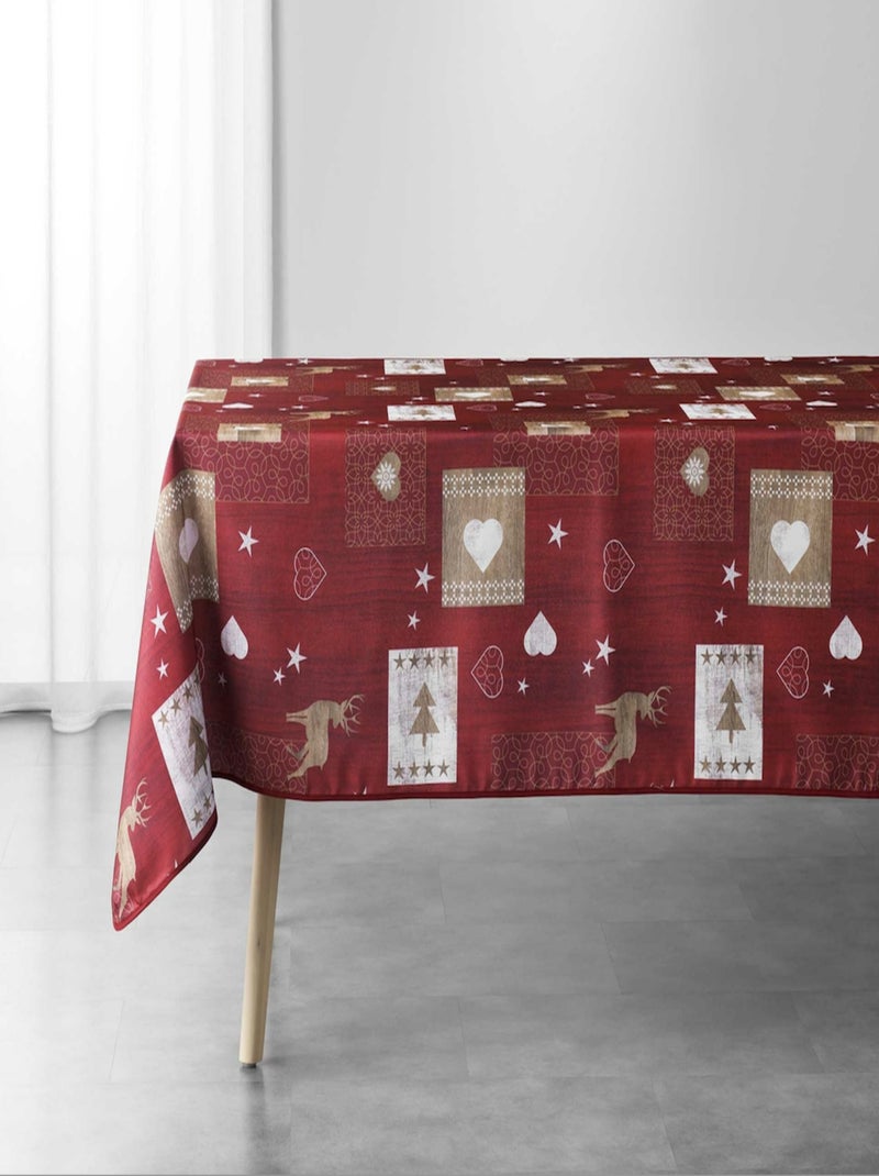 Toalhas de mesa poliéster augustin promo linge Vermelho - Kiabi