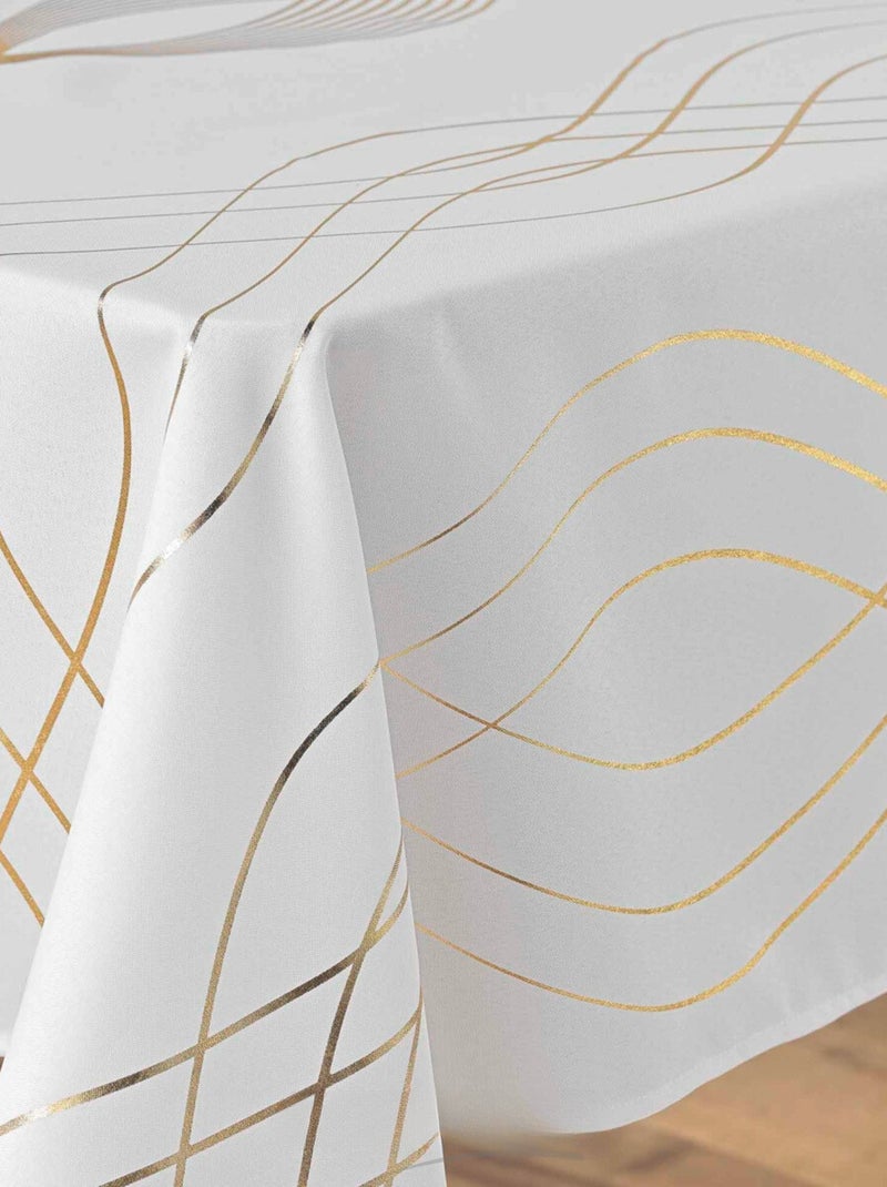Toalhas de mesa poliéster elona promo linge Branco - Kiabi