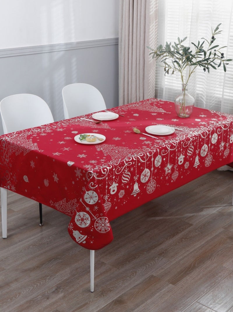 Toalhas de mesa poliéster festas de natal promo linge Vermelho - Kiabi