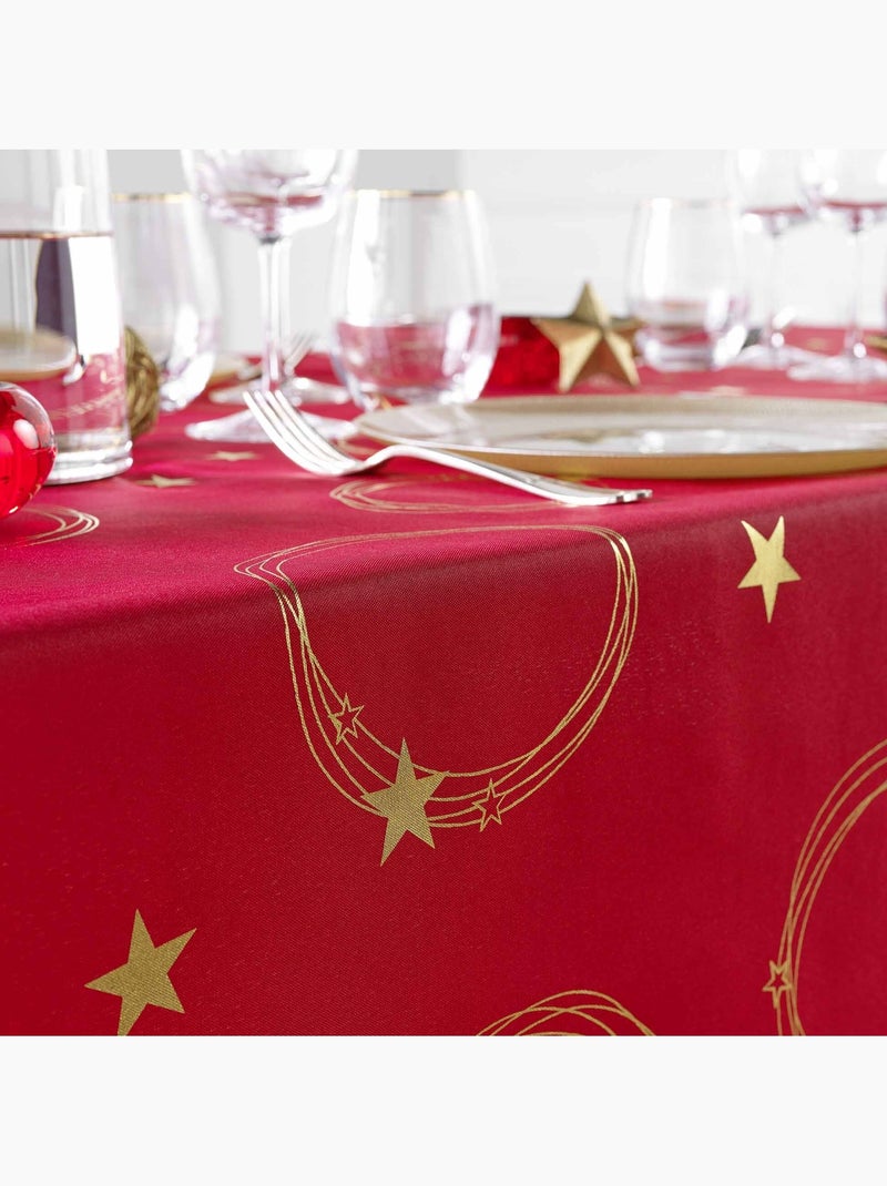 Toalhas de mesa poliéster métallisé star promo linge Vermelho - Kiabi