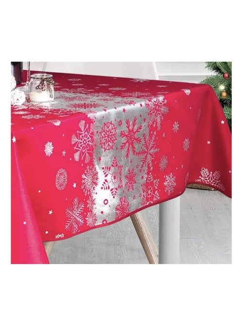Toalhas de mesa poliéster neve de natal promo linge - Kiabi
