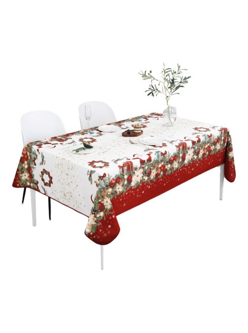 Toalhas de mesa poliéster pai natal estrelado promo linge - Kiabi