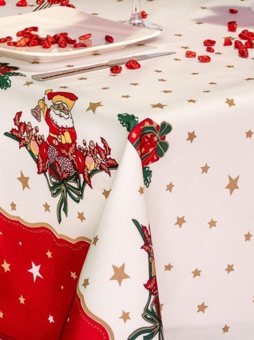 Toalhas de mesa poliéster pai natal ou sino promo linge - Kiabi Toalhas de mesa poliéster pai natal ou sino promo linge - Kiabi