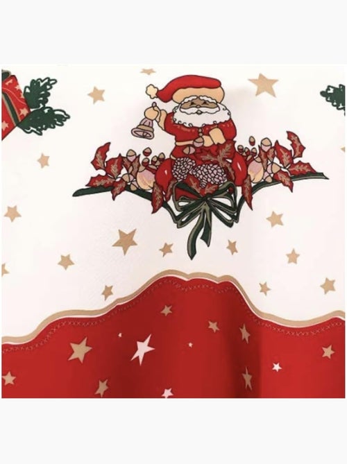 Toalhas de mesa poliéster pai natal ou sino promo linge - Kiabi Toalhas de mesa poliéster pai natal ou sino promo linge - Kiabi