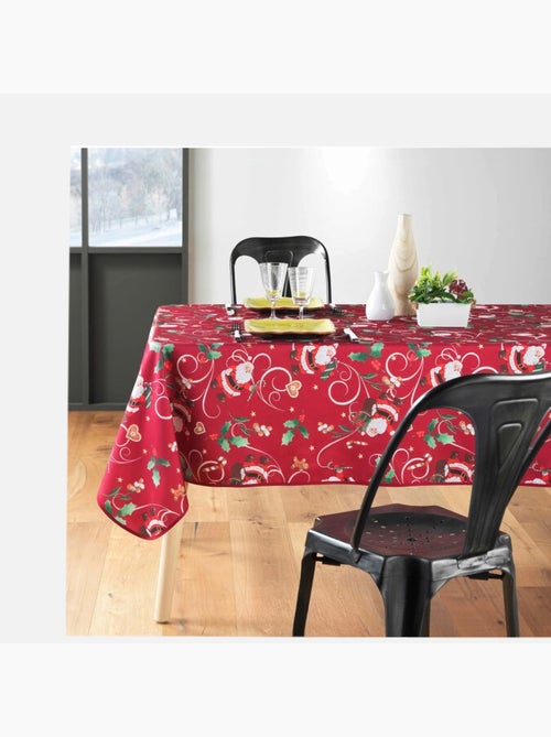 Toalhas de mesa poliéster père noël rouge motif houx promo linge - Kiabi Toalhas de mesa poliéster père noël rouge motif houx promo linge - Kiabi