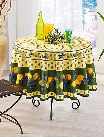Toalhas de mesa poliéster provençale citron promo linge
