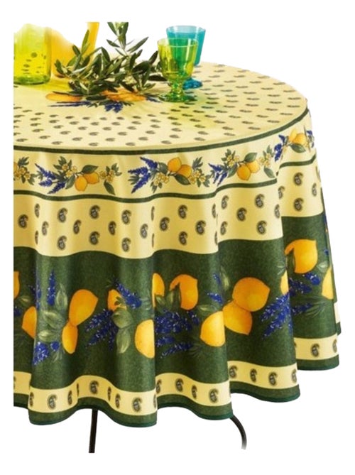 Toalhas de mesa poliéster provençale citron promo linge - Kiabi Toalhas de mesa poliéster provençale citron promo linge - Kiabi